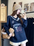 Knit Jersey Print Sweater- Outfit