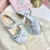 Wind Soft Bottom Mary Jane Leather Shoes 2025 New Word-Button Round Head Sweet Cute Lo