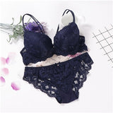 Pink Sujetador Transparente Panties And Bra Set Underwear Set Women Japanese Fashion