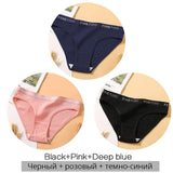 Women's Cotton Briefs Women's Panties Sexy Female Underpants Solid Color Panty Intimates Women Underwear M-2XL