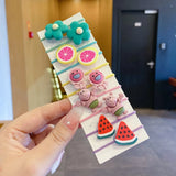 Children Cute Cartoon Fruit Elastic Hair Bands Girls Baby Lovely Rubber Bands Ponytail Holder Kids Hair