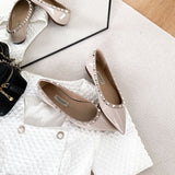 Single Shoes Women 2025 Spring And Autumn New Pointed Shallow Shoes Soft Soles Of A Foot Pedal Bean Shoes Flat Single Shoe