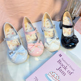 Wind Soft Bottom Mary Jane Leather Shoes 2025 New Word-Button Round Head Sweet Cute Lo