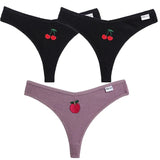 Embroidery Cotton G-String Women's Panties Underwear Female Panties For Women Low Rise Comfortable Thongs Woman