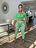 Printed Women 2 Piece Set Short Sleeve Lapel Sweatshirts Cycling Shorts Matching Set 2022 Summer Fitness Workout