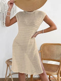 Beach Burqas Hollow Knit Bikini Dress Dress