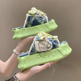 Celebrity Beach Slippers Children Summer Wear 2025 New Versatile Flip-Flops Bow
