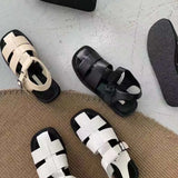 2021 Summer Sandals Buckle Strap Hollow Out Beach Sandals Cool Ladies Footwear Female