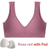 Women Tank Top Sexy Seamless Bra Padded Push Up Bralette Lingerie For Female Underwear Backless