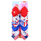 Pieces/Set JoJo Bows Jojo Siwa Rainbow Printed Knot Ribbon Bow For Girls Handmade Boutique Hair Clip Children Hair