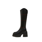 Style High-Sleeve Boots Winter 2025 Korean Version Of The Burst Net Red With The Same Leg Long Thin Fashion