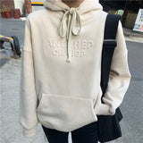 Casual Fashion Women Hooded Women Jumper Solid Loose Sweatshirt Hoodies