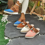 Women's Sandals 2025 Summer New Flat Bottom Slope And Pointed Casual Women's Cool Slippers