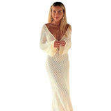 Summer Beach Dress Solid Color Sexy