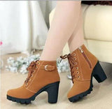 And Winter 2025 New High And Female Boots Cross-Tied With Short Boots And Martin