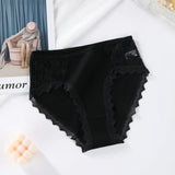 Panties Women Comfortable Underwear Sexy High-Rise Lace Underpants Female Lingerie Big Size Ladies Briefs Underwears
