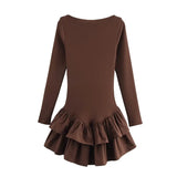 New Women's Fashion Elegant Sexy Cascade Decoration Short