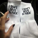 Zingj Style Letter Knit Tube Socks, Fashion And Versatile Men's And Women's