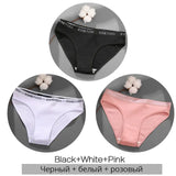 Women's Cotton Briefs Women's Panties Sexy Female Underpants Solid Color Panty Intimates Women Underwear M-2XL