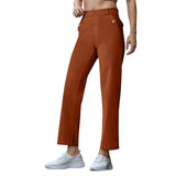 Elastic Loose Wide Leg Straight Leg Jeans Nine Minutes Pants-Outfit