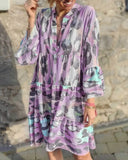 new women's printed French camouflage loose ladies' explosive V-neck