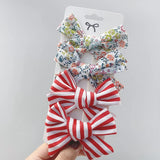 2021 New Leopard Print Hair Clips For Cute Girls BB Boutique Hairpins Bowknot Barrettes Headwear Kids Hair