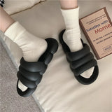 Slippers Summer Sandals Thicken EVA Soft Bath Slip Cute Ins Cloud Shap Design Antislip Sole Flat Slide