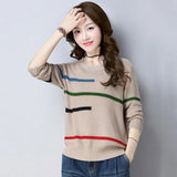 Sweater Knitted Korean Female Long Sleeve O-neck Sweater And Pullover Female Autumn Winter Loose Jumpers Casual