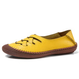 big size 45 genuine leather Boat Shoes Casual women shoes woman easy for walking comfortable