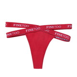 Cross Strap Women High Waist Panties Letter Waisted Thongs Cotton G-string Femme Hollow Out Lady Briefs Lingerie