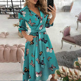 Dresses For Women Robe emme V Neck Floral Printed Boho Beach Dress Estidos de Fiesta Female Robe Vestido Floral