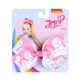 Bows Jojo Siwa Rainbow Printed Knot Ribbon Bow For Girls Handmade Boutique Hair Clip Children Hair