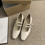 Zingj Shallow Mouth Single Shoes Female Spring And Autumn New Korean Version Of French Temperament Fairy Wind Gentle Commuting Thick With Mary Jane