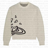 Street Y2k Coat Sports Street Hip-Hop Leisure Color Impact Style Knitted Couple Sweaters Wear