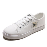 Zingj Canvas Shoes Women's Shoes Autumn 2023 New Round Head Shallow Mouth Student Single Shoes Korean Version Of Small White