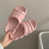 Slippers Summer Sandals Thicken EVA Soft Bath Slip Cute Ins Cloud Shap Design Antislip Sole Flat Slide