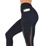 Yoga Mesh Stitching Cropped Running Sports