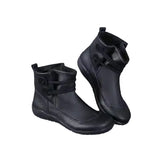 Winter New Martin Boots, Short Boots, Round Head Sleeve Boots, Women's Boots, Large Size Low Boots,