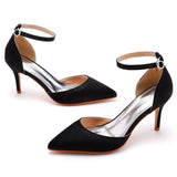 Cm Fine Heel Plus-Size Sandals Banquet Women's Shoes High-Heeled Sandals High-Heeled Sandals Satin Dress Long Skirt