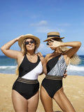 2025 Swimsuit Women's Bump Color Bikini Splicing