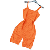 Playsuit for Women 2022 Summer Fitness Spaghetti Straps Skinny Short Jumpsuits Sexy Night Club Party One Piece