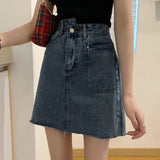Zingj Skirt Female 2024 Autumn High Waist A Word Show Thin Medium Long Wrap Buttock Skirt Large Size Fat Mm Slit Skirt-Outfit