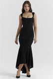 Lace Textured Strap Wrap Midi Dress-Outfit