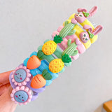 New Girls Cute Cartoon Nylon Elastic Hair Bands Children Ponytail Holder Rubber Bands Scrunchie Kids Hair