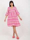 Zingj Women's Hot Style Dress 2023 Summer Loose V-Neck Casual Short Dress Women's