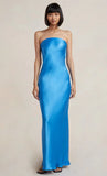 Satin Tube Maxi Dress-Outfit