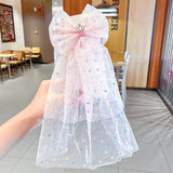 Girls Beautiful Chiffon Bow Print Flower Strawberry Hairpins Headband Kids Sweet Hair Decorate Clip Fashion Hair