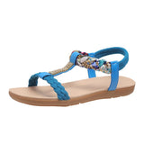 Summer New Fashion Trend Women's Sandals Elastic Belt Lightweight And Comfortable Sandals Plus Size