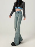 Zingj 2024 New Korean Version Of Horseshoe Pants Slim Show Thin Horn