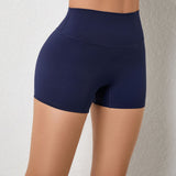 Zingj Hip Lift Yoga Shorts Stretch High-Waist Running Fitness Shorts Tight Seamless Sports Shorts Women-Outfit